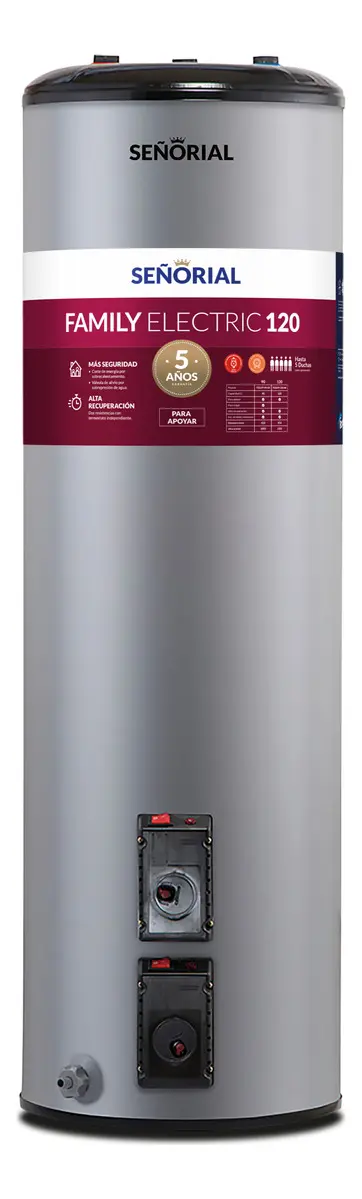 Termotanque eléctrico Señorial TTS-120 EAR 120 litros gris plata
