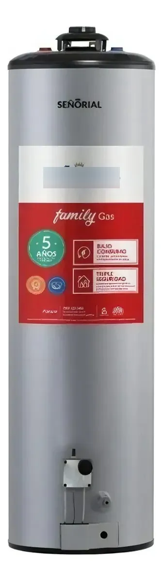 Termotanque Señorial 120 litros Multigas Family metalizado