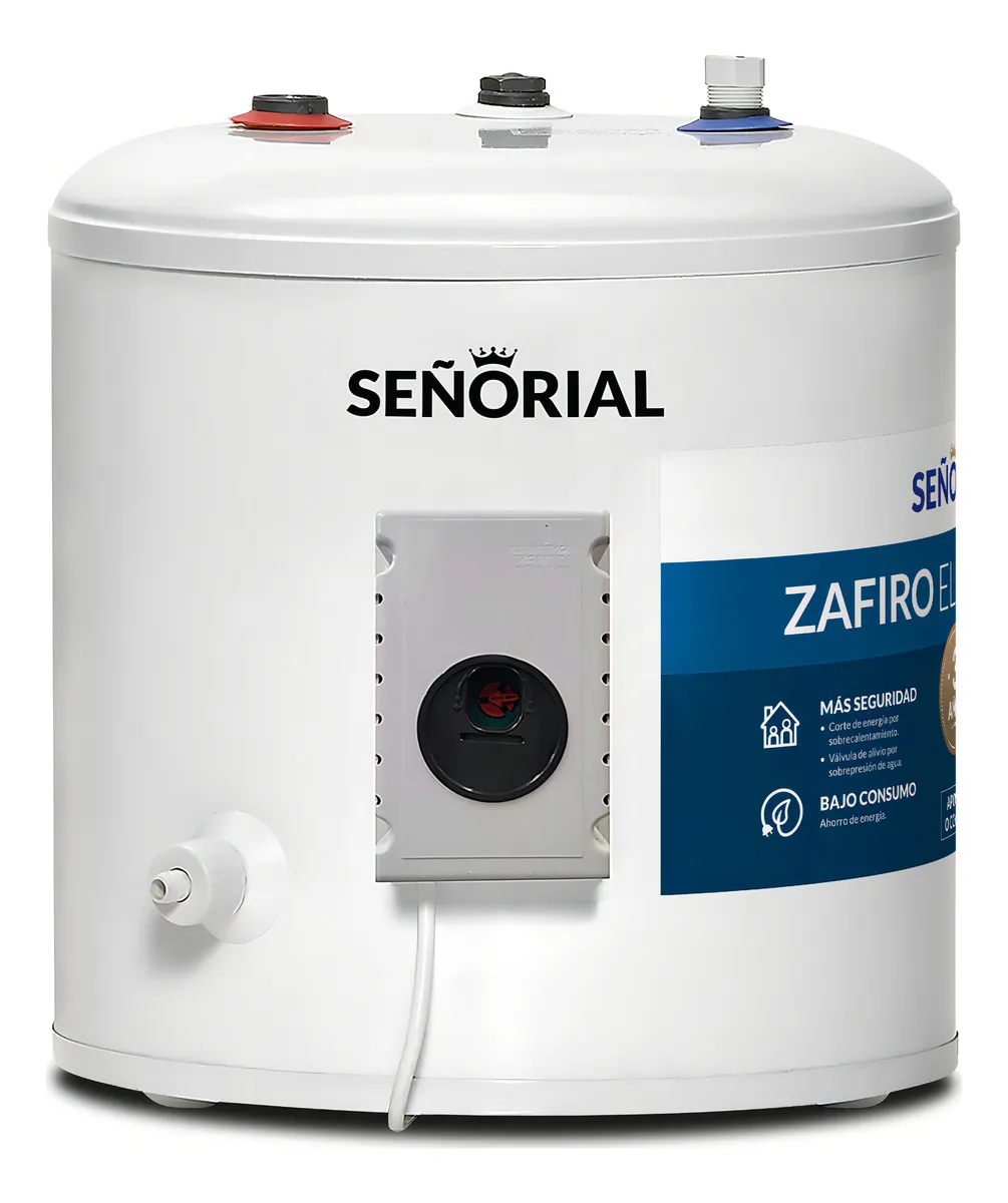 Termotanque eléctrico Señorial Zafiro TESZ-40L 40 litros blanco