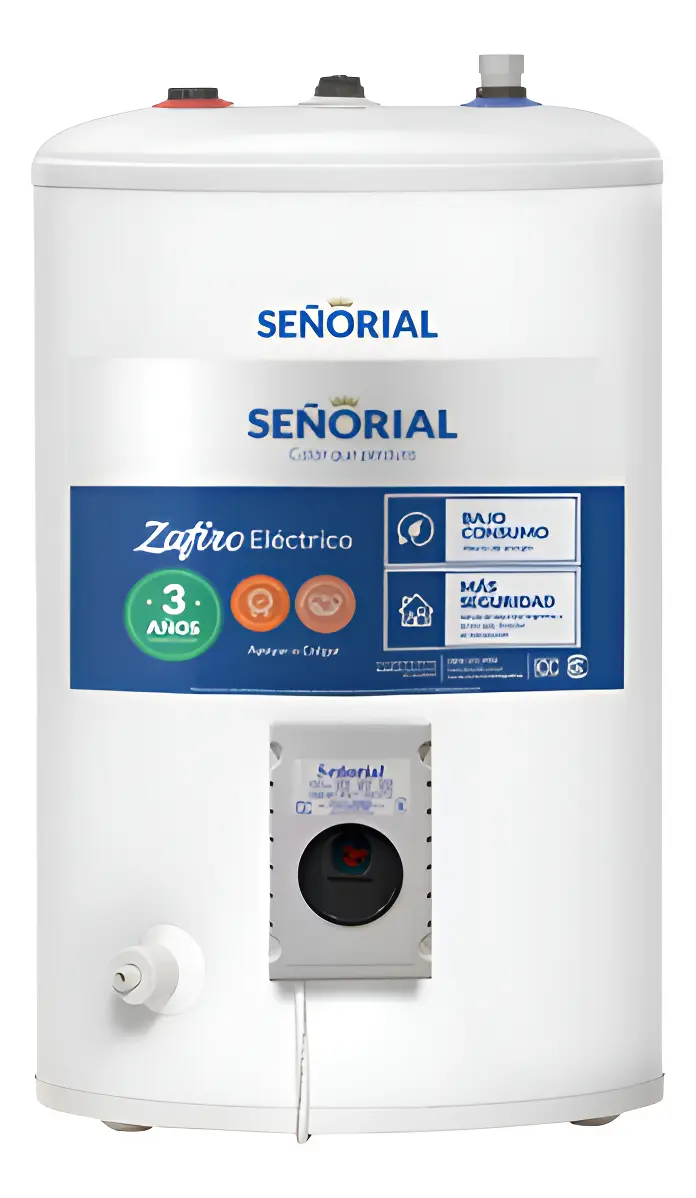 Termotanque eléctrico Señorial Zafiro color blanco 50 litros